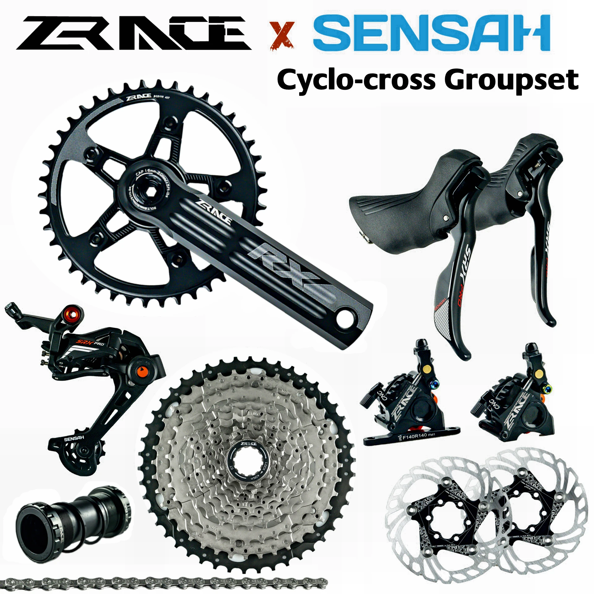 SENSAH SRX PRO 1x1 1 скорость 11 s Road Groupset R/L переключатель передач + задние переключатели