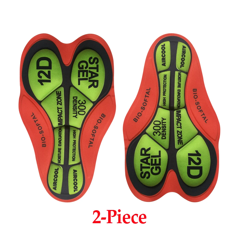 12D Gel Pad-2(2 pcs) Комплект из 2 предметов велосипедная гелевая накладка 5D 12D 19D 20D наколенники Велосипедный спорт Велоспорт шорты дышащие велосипедные шорты MTB для верховой езды Костюмы подушки - Цвет: 12D Gel Pad-2(2 pcs)