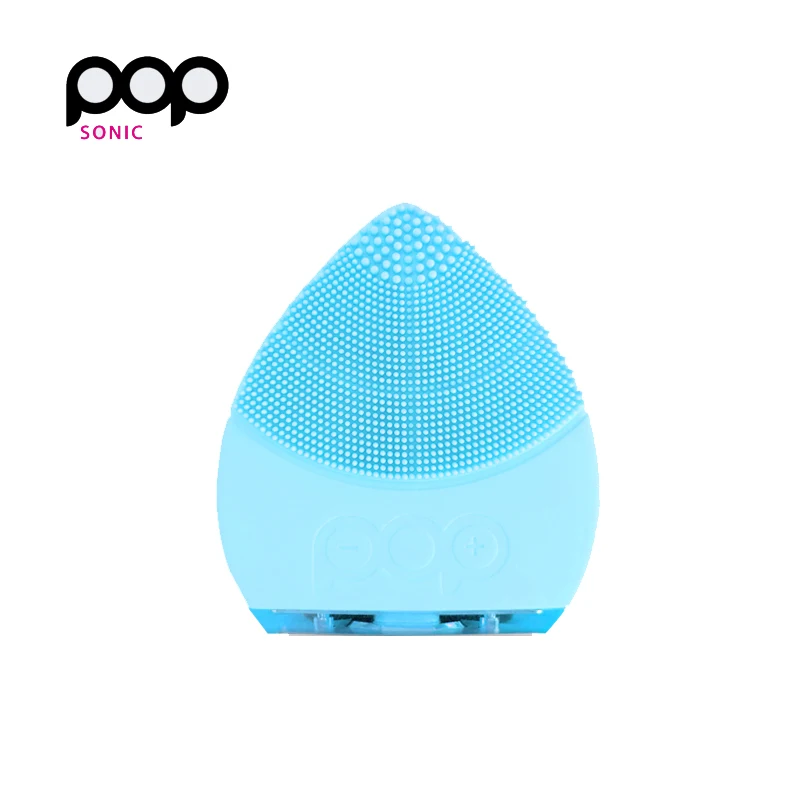 POP SONIC Electric Face Cleaning Brush Silicone Facial Clean Skin Care Oil Control Blackhead Remover Beauty Massager NEW | Красота и