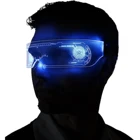 Солнцезащитные очки унисекс, 7 цветов, 4 режима, с подсветильник кой, UV400