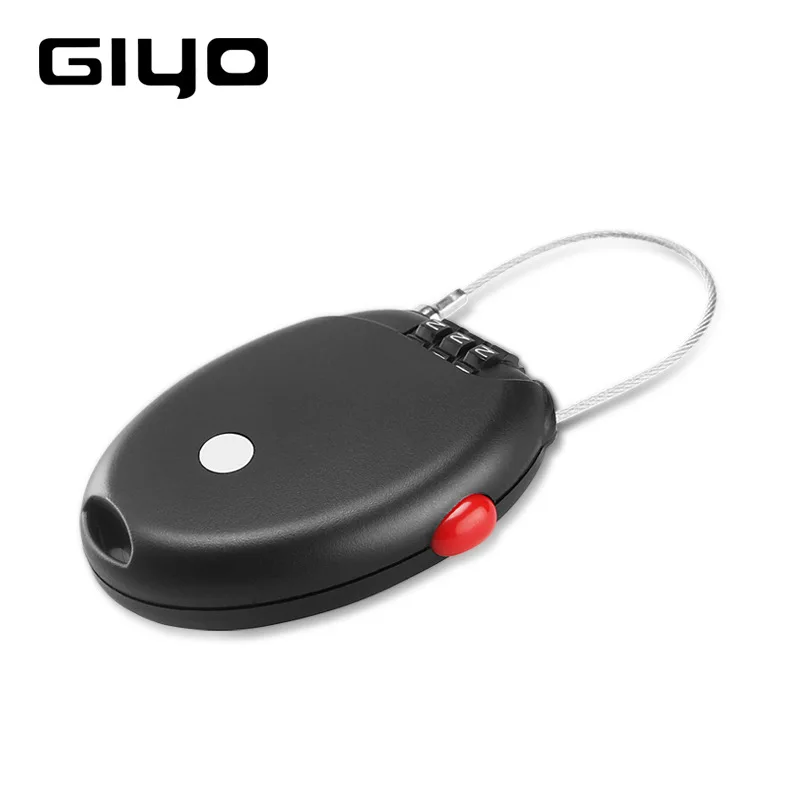 Замок GIYO L-01 для велосипедного троса безопасный тройной замок с 3-значным кодом