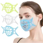 Кронштейн для 3D маски, 3 шт., силиконовый кронштейн для маски для лица, внутренняя опорная рамка, силиконовый держатель для маски для большего пространства для дыхания