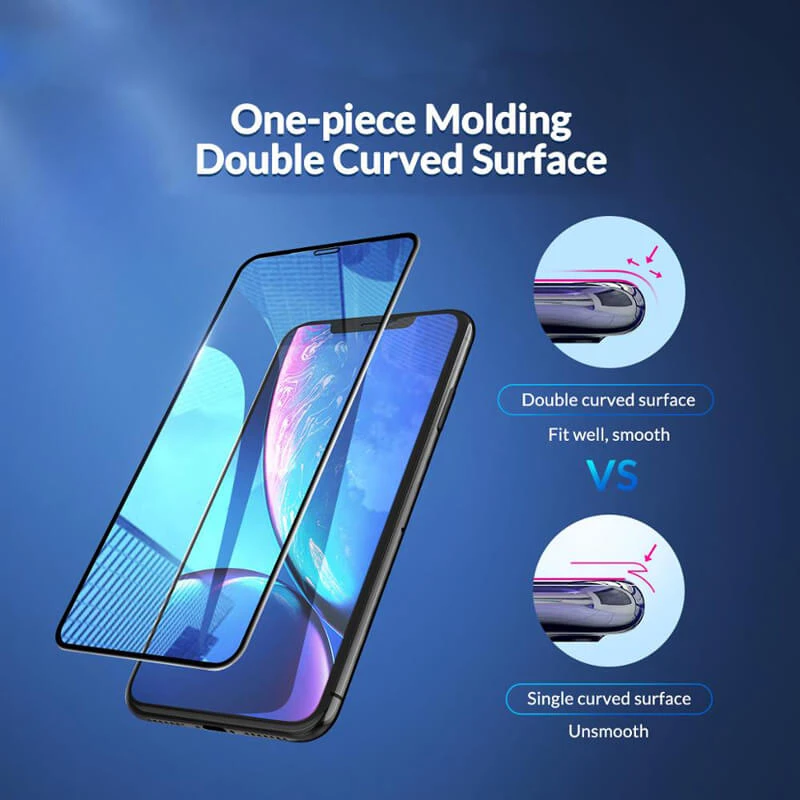 Защитное стекло из волокна с полным покрытием для Iphone X Xs Max Xr 6 6s plus защита экрана