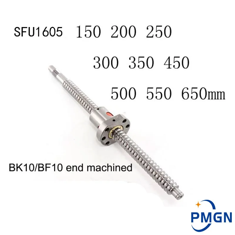 

CNC Ball Screw C7 1605 Flange Single Ball Nut BK/BF12 RM1605 End Machined CNC SFU1605 200 300 350 400 450 500 550 600 650mm