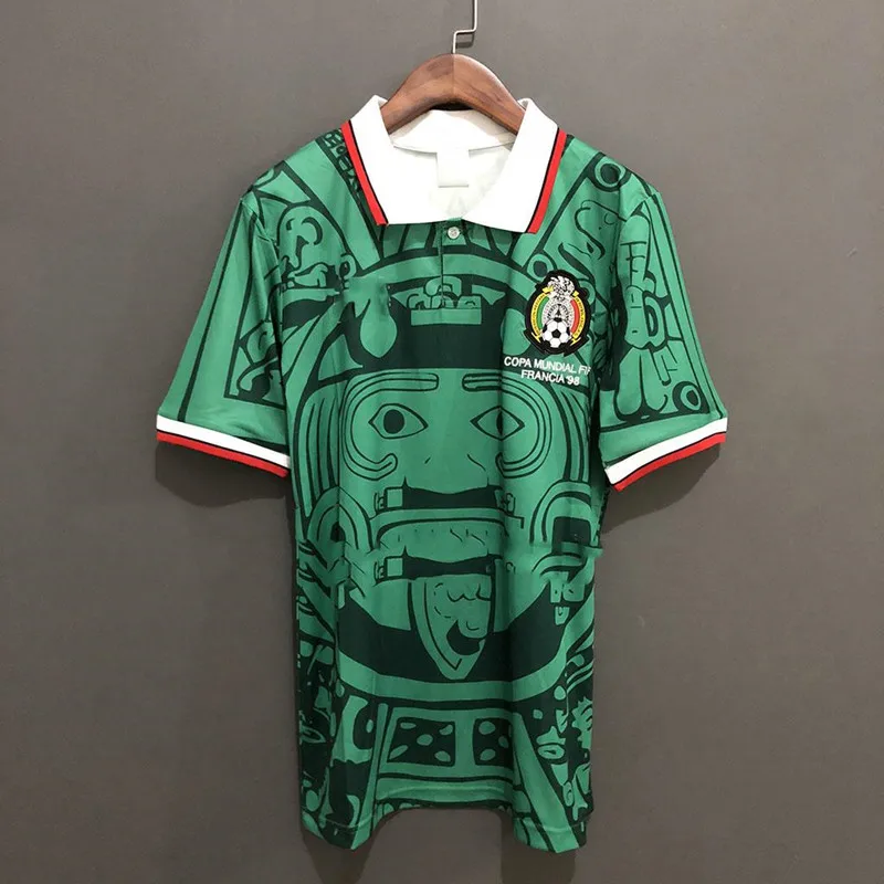 Новый Футбол майки 1994 1998 Mexico Ретро Версия рубашки BLANCO арельяно Ramirez Hernandez H.SANCHEZ