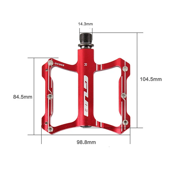 Super Light Bicycle GUB CNC Aluminium League Lease Sealed Platform Anti-skid Pedal De Walk MTB Bike Part 2pcs | Спорт и развлечения