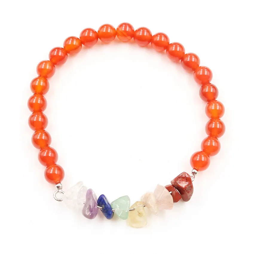 FYJS уникальные красочные маленькие камни соединяют 6 мм аметисты круглый