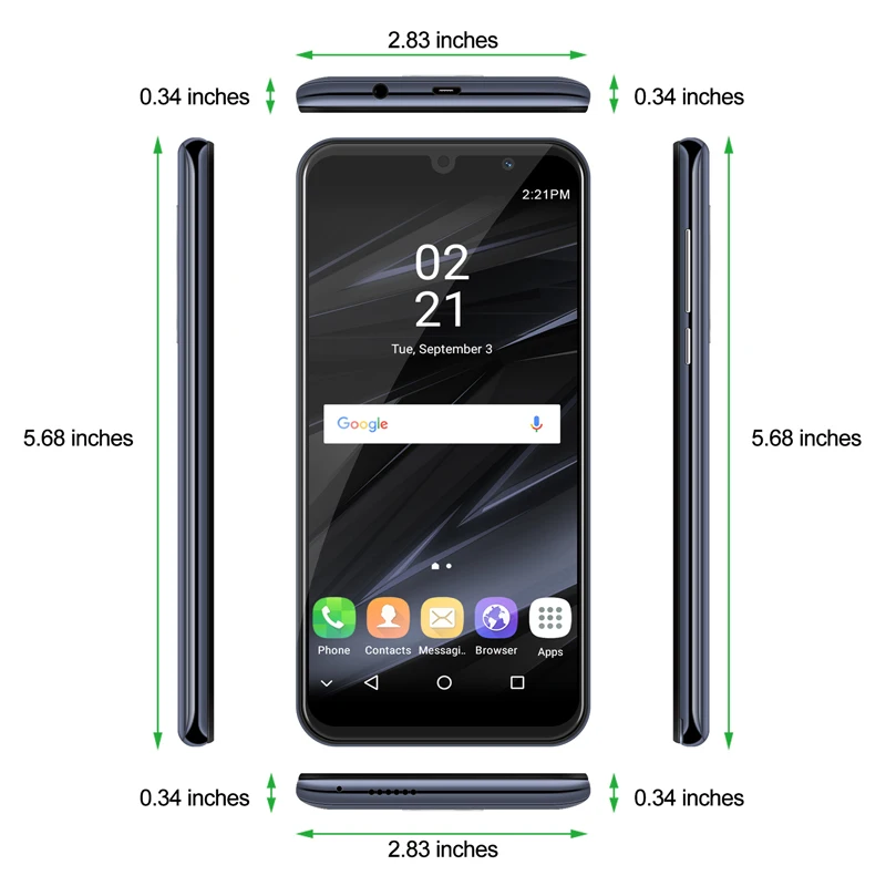 xgody cheap smartphone android 8 1 2gb 16gb 5 5 small screen dual sim smart phone quad core 5mp camera gps wifi mobile phones free global shipping