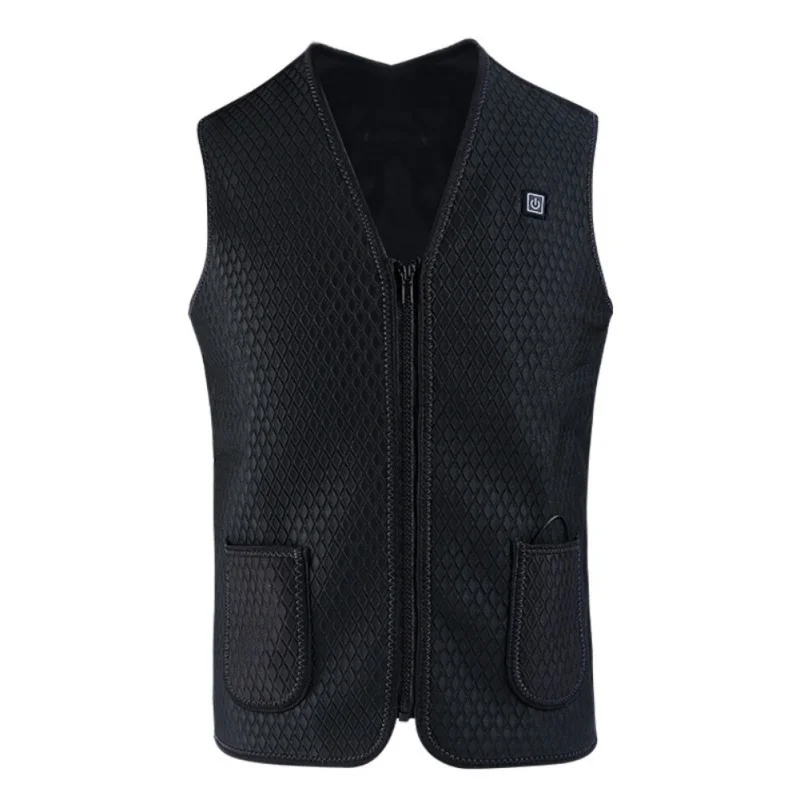 

Heated Vest Jacket USB Men Winter Electric Heated Sleeveless Jacket Outdoor Fishing Hunting Waistcoat Hiking Vest