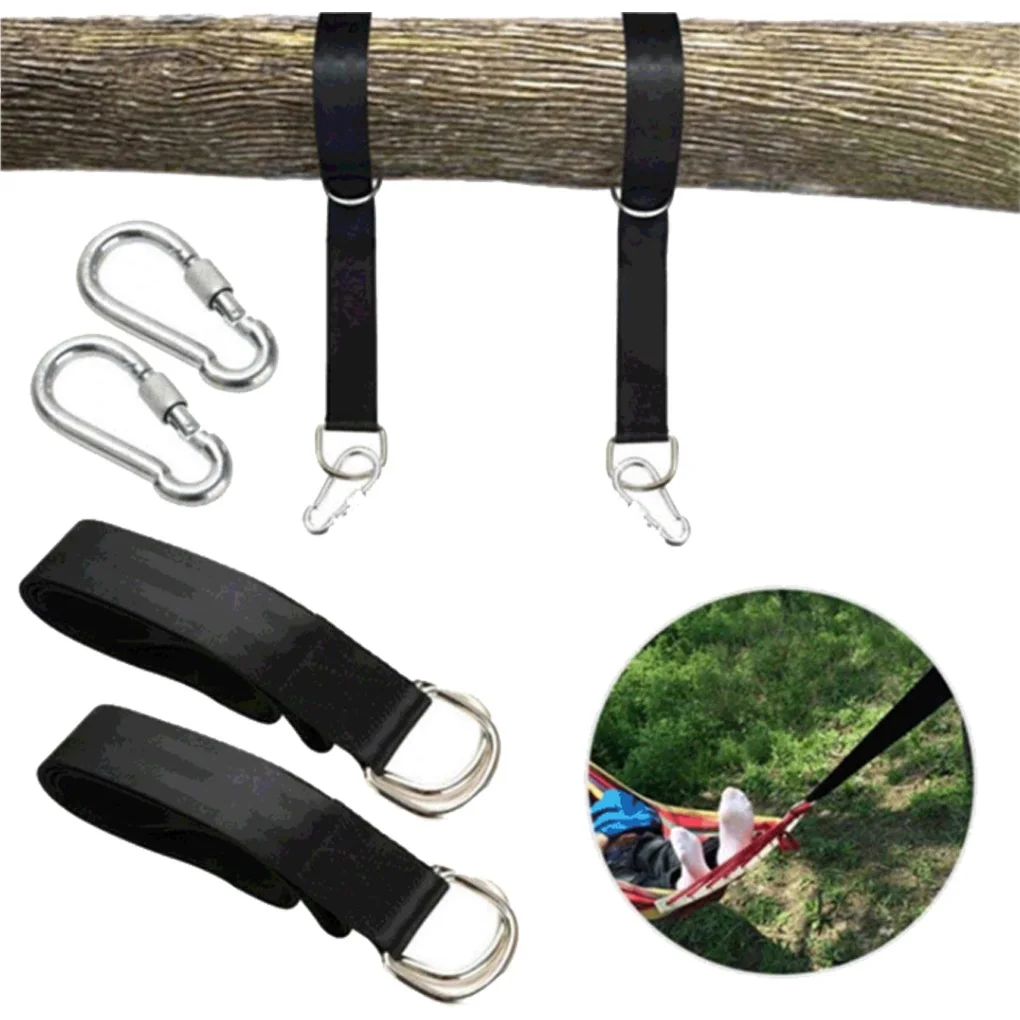 

Swing Hanging Belt Hammock Straps Tree High Load Capacity Camping Outdoor Hiking Kit Accessories Set