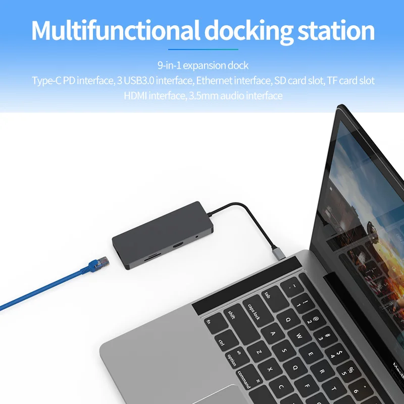 Blueendless Мульти USB 3 0 HDMI адаптер для разветвителя C концентратор кардридер type 1 Для