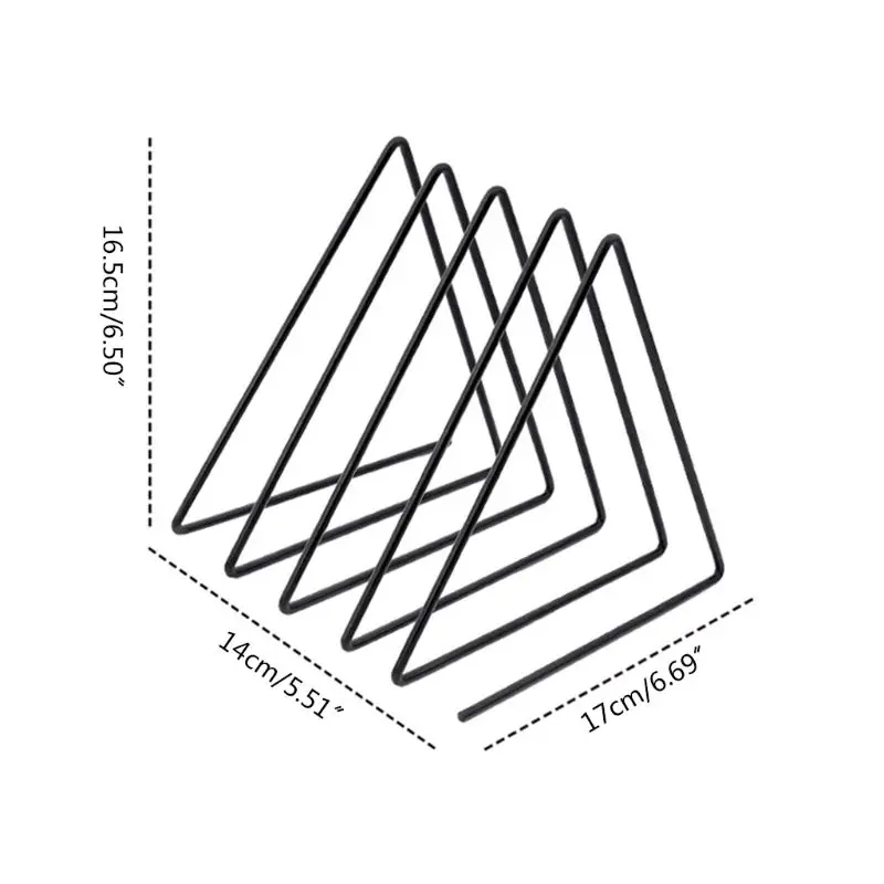 Простая подставка для книг в скандинавском стиле треугольной формы настольная