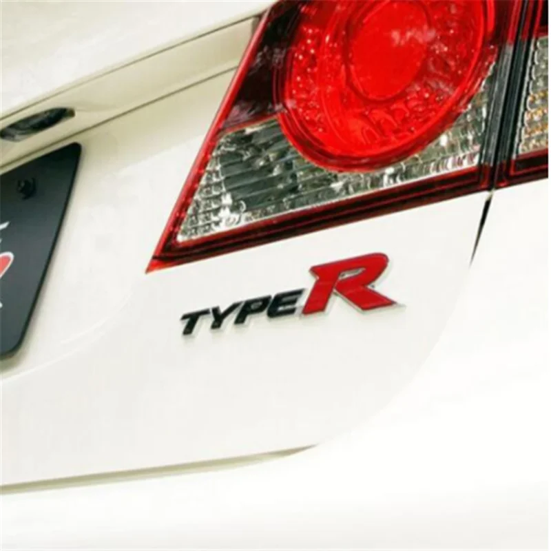

DSYCAR 1Pcs Fashion 3D Metal TYPE-R Car Sticker Emblem Badge for Universal Cars Moto Bike Decorative Accessories New