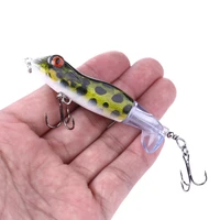 1pcs quality whopper plopper 95mm11g top water popper fishing lure hard bait wobblers rotating soft tail fishing tackle