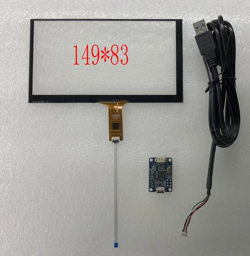 6 1 дюймовый емкостный сенсорный экран 149X83mm интерфейс IIC6P для Android Raspberry pie |