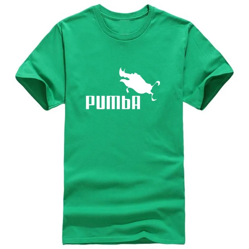 20SS забавная футболка милые футболки homme Pumba мужские повседневные хлопковые топы с