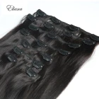 Remy бразильские Прямые накладные человеческие волосы с зажимом от черного до светильник-коричневого медового блонд Омбре 7 шт.компл. 120 г