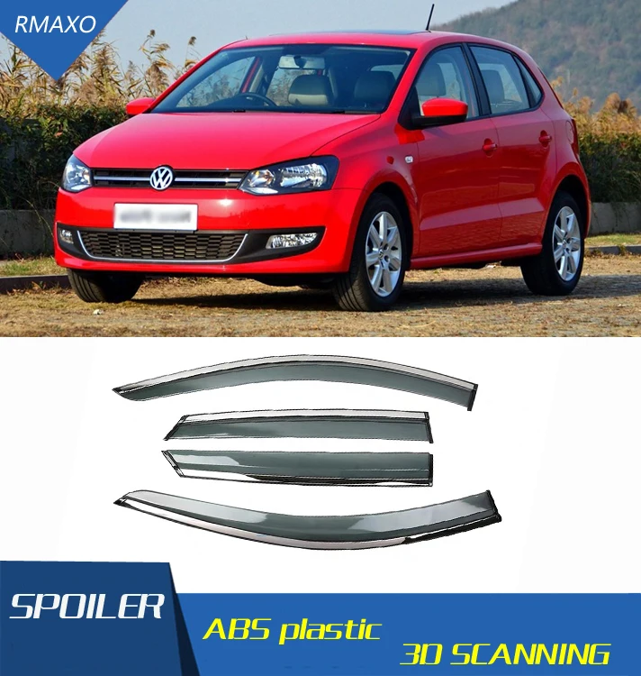 Для Volkswagen Polo 2011-2018 оконный козырек вентиляционные оттенки Защита от солнца дождя