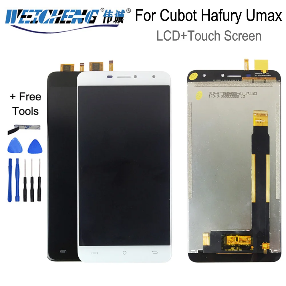 WEICHENG для Cubot Hafury Umax ЖК-дисплей + сенсорный экран 6 дюймов ЖК-сборка Замена