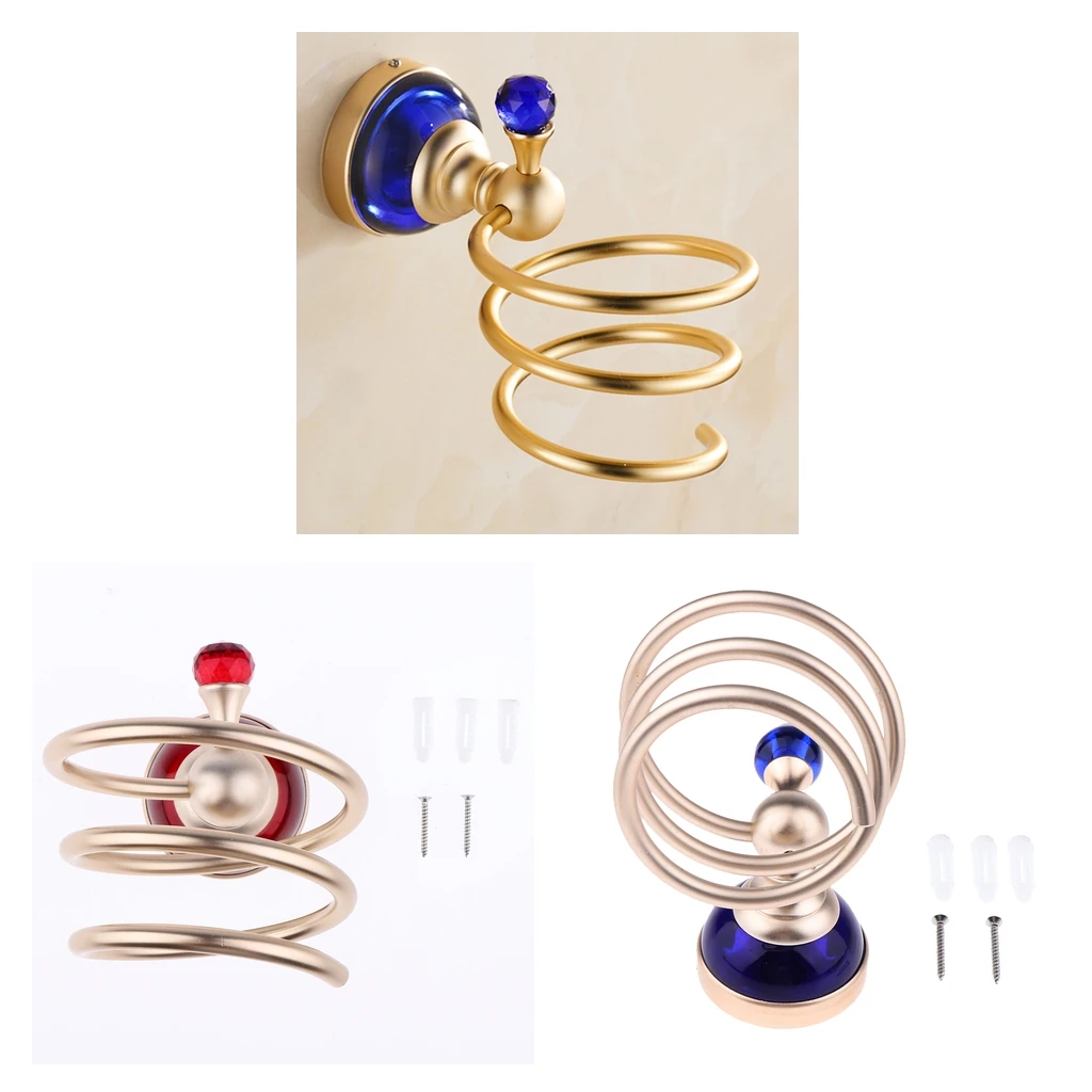 

Wall Mounted Hair Dryer Blower Holder Self Rack Stand Hanger Organizer