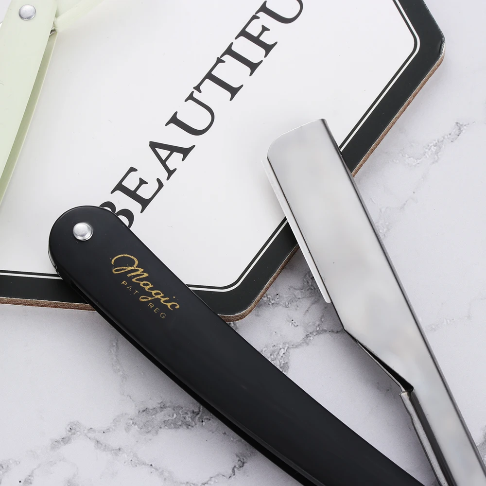 Ручная бритва профессиональная с прямыми краями из нержавеющей стали для