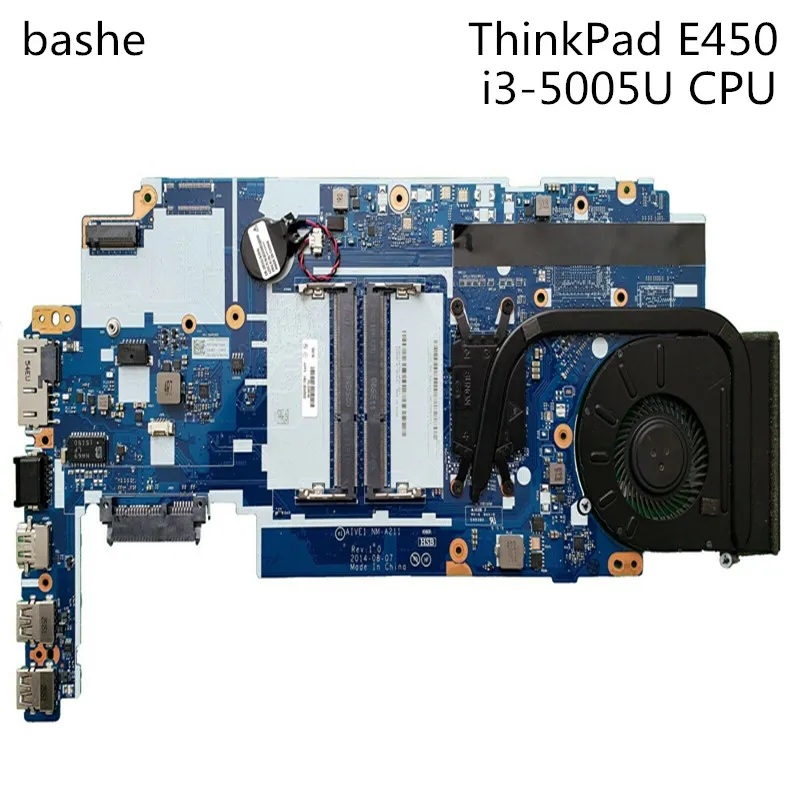 Для Lenovo ThinkPad E450 Материнская плата ноутбука i3 5005u процессор nm a211 материнская 100%