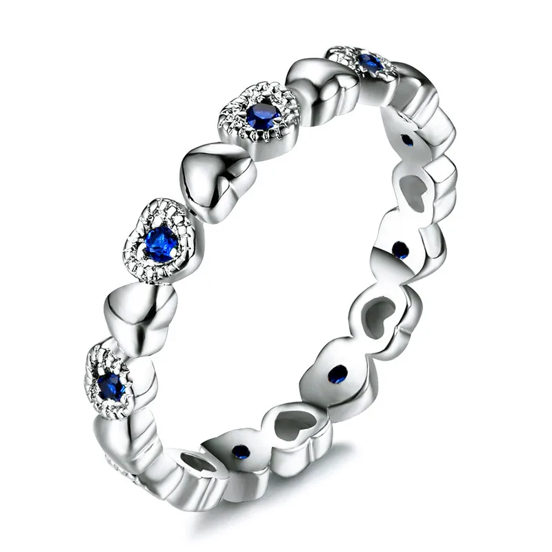 Женское Винтажное кольцо из серебра 90% пробы с маленьким черным синим и зеленым