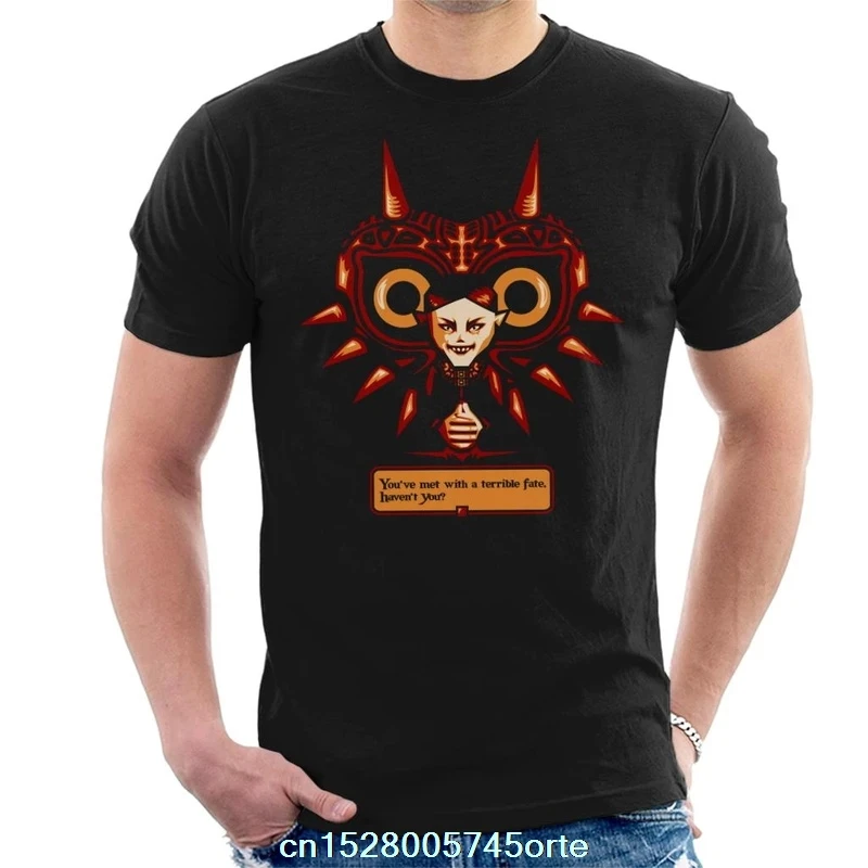 С принтом camiseta ужасной судьбы Majoras маска из игры Легенда о Зельде Мужская