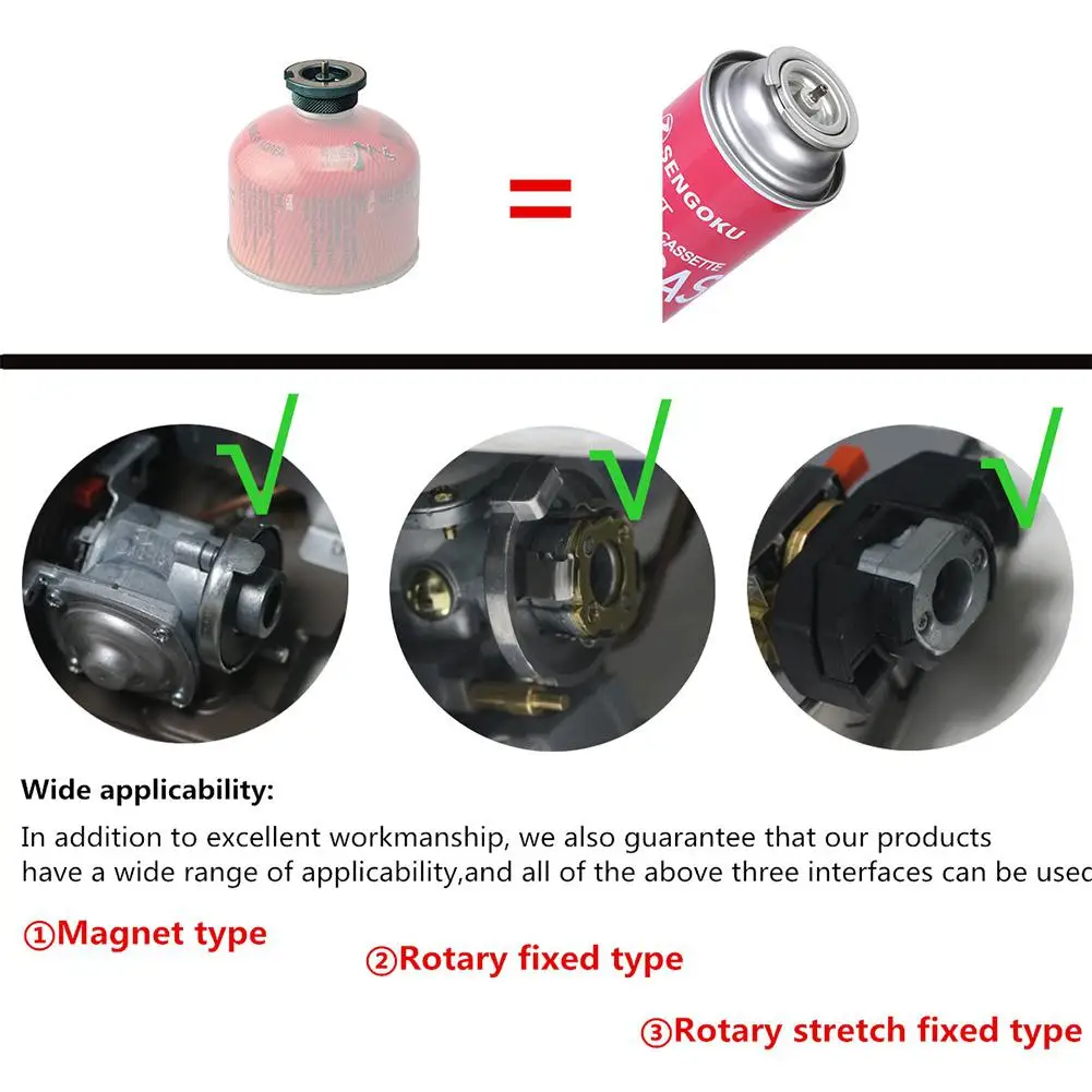 

Outdoor Camping Stove Adapter Magnetic Gas Converter Butane Adaptor