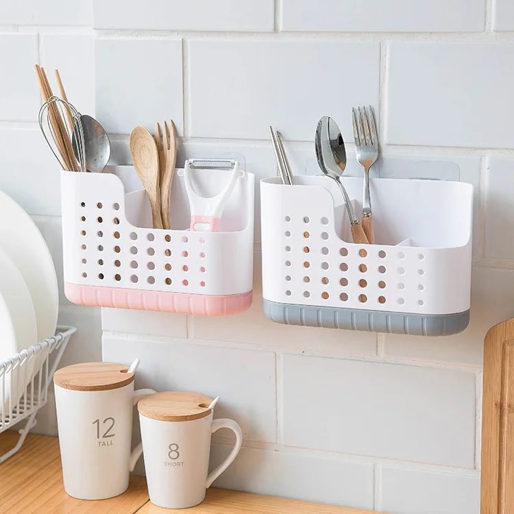 

Kitchen Chopsticks Organizer Storage Rack Holder Rack Cutlery Drain Wall Shelf Hanging for Home Kitchen Tableware Supplies