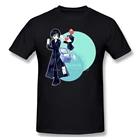 Футболка мужская с круглым вырезом, хлопковая короткая рубашка с рукавами Kingdom Hearts, уличная одежда в стиле Харадзюку