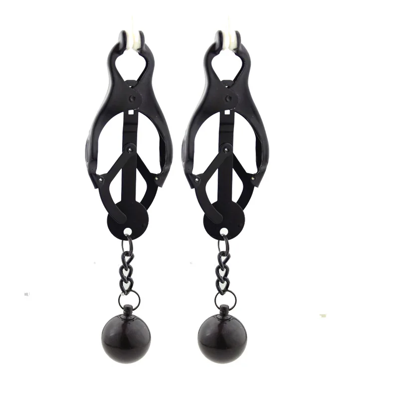 Металлическая грудь секс игрушка черная клипса сосание БДСМ цепочка флирт