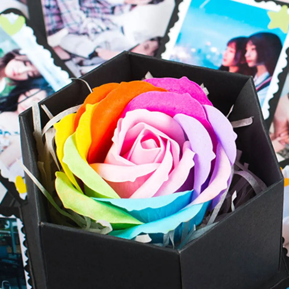 Творческий взрывозащищенный фотоальбом бомба коробка готовая DIY Скрапбукинг