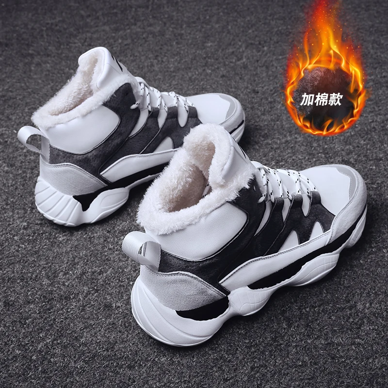 Super Warm Winter Men Boots High Quality Autumn Snow Male Waterproof Soft pu Leather Shoes Ankle | Обувь