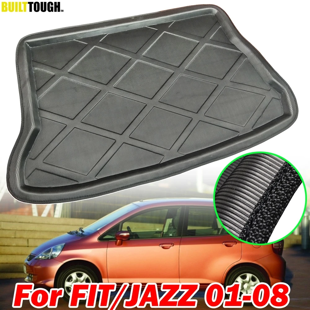 Поднос для багажника Honda Fit Jazz GD 2001 2008 автомобильный поддон напольный коврик