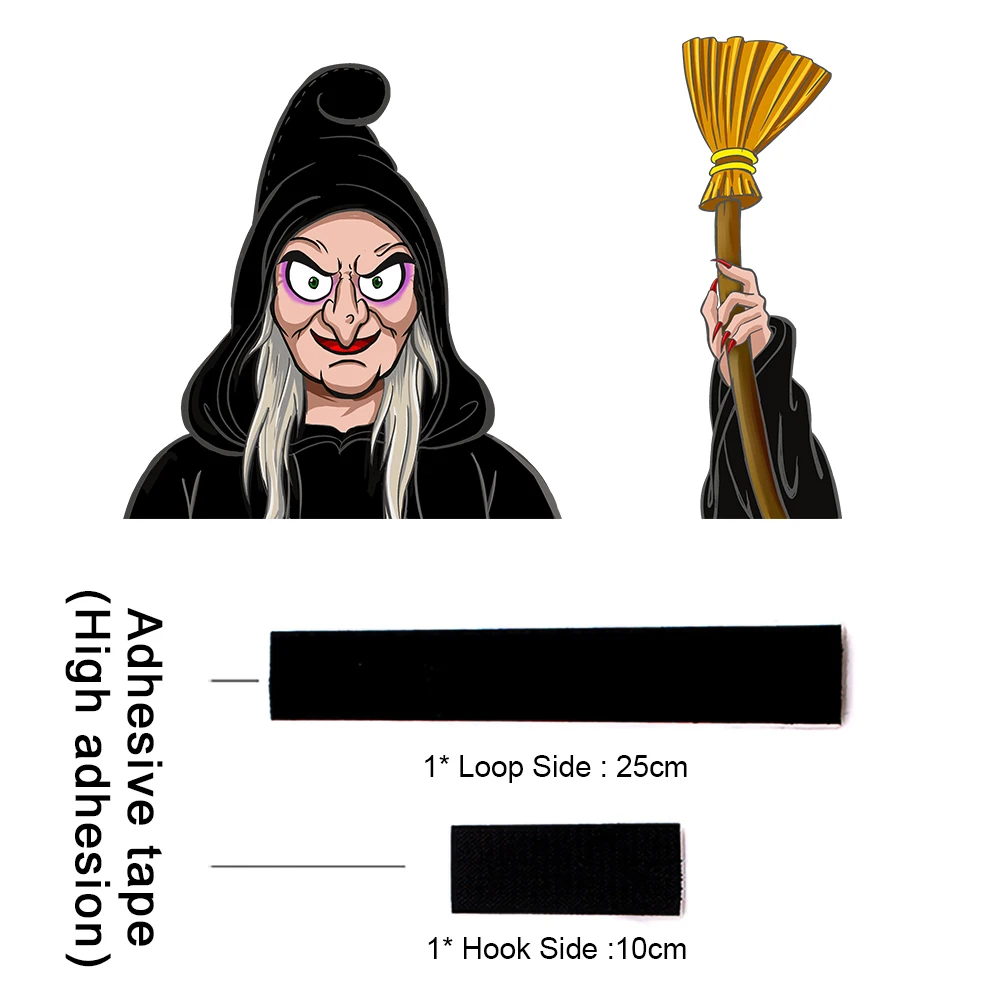 Стикер для автомобиля с изображением ведьмы креативные Мультяшные наклейки на
