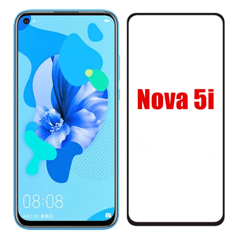 

Закаленное стекло 9D для Huawei Nova 5i nova5i, защитная пленка для экрана huawei Nova 5I nova 5 i, полное покрытие, защитное стекло, 2 шт.
