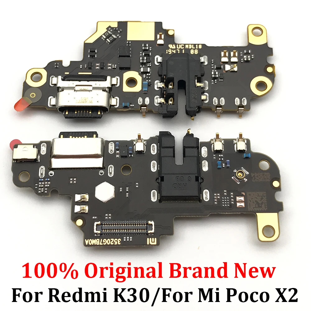 

Протестировано 100% оригинал для Xiaomi Redmi K30 4G 5G / Poco X2 USB разъем для зарядного устройства порт соединитель микрофонная плата гибкий кабель