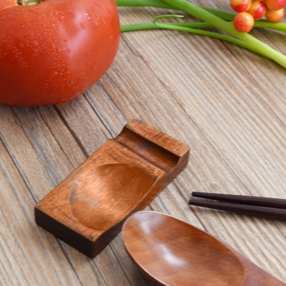 3 шт китайский стиль деревянные палочки для еды держатель натуральная стойка