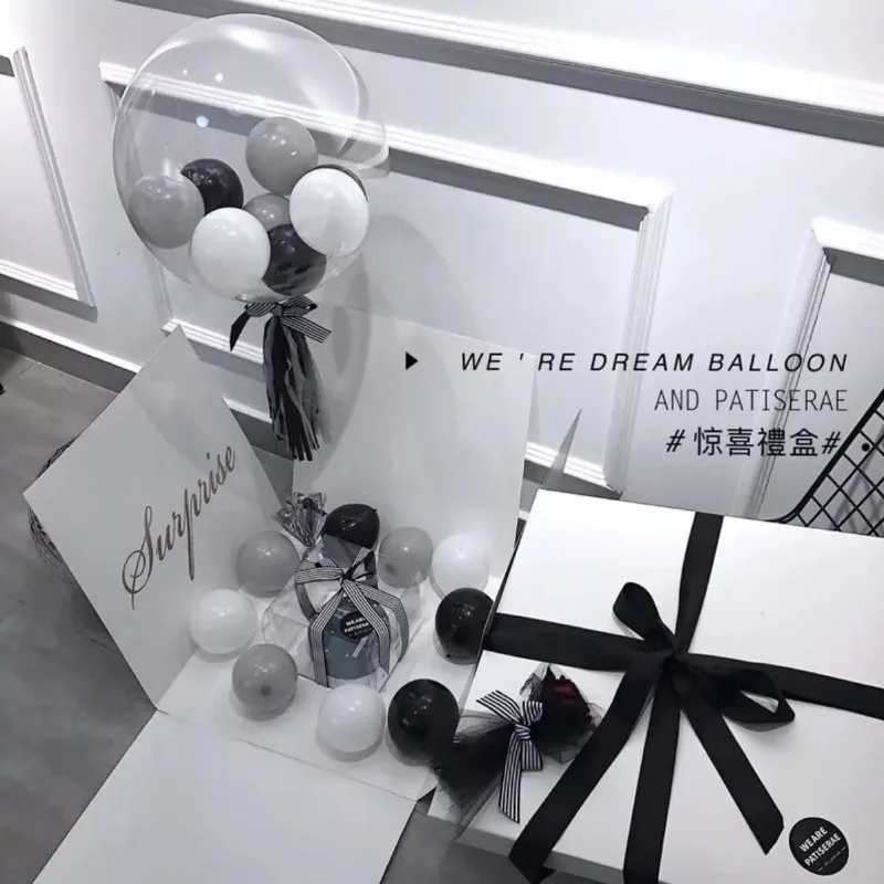 Tiktok Surprise Explosion Box Confession Balloon Proposal for a Girlfriend Birthday Cake Gift Flower | Дом и сад