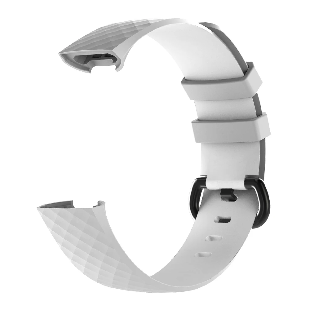 Белый Смарт-часы ремешок для Fitbit заряд 3 спортивных игр на открытом воздухе, мягкий Замена TPU браслет ремешок для смарт-браслет ремень аксессуар - Цвет: Белый