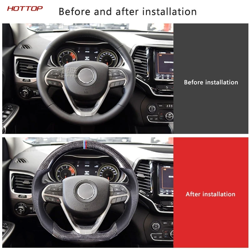 

Car Carbon Fiber Steering Wheel For Jeep Cherokee