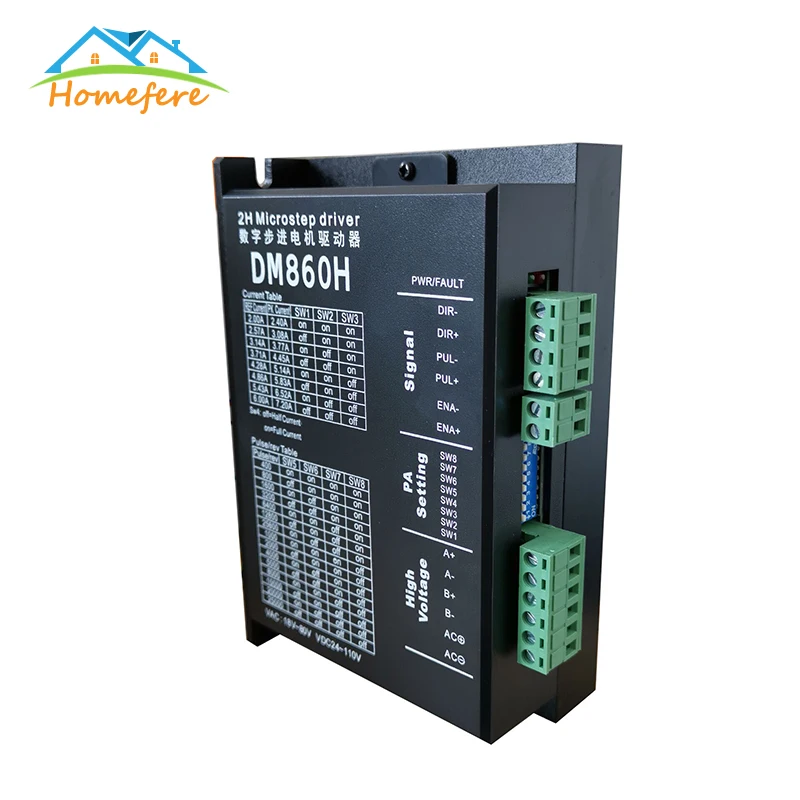 

DM860 Microstep Brushless DC stepper motor shell for 57 86 Stepper Motor Nema23 Nema34 for CNC Engraving Machine