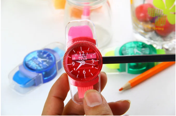 1 шт мини красочные точилки для карандашей шлифовальная машина с ластиками кисти