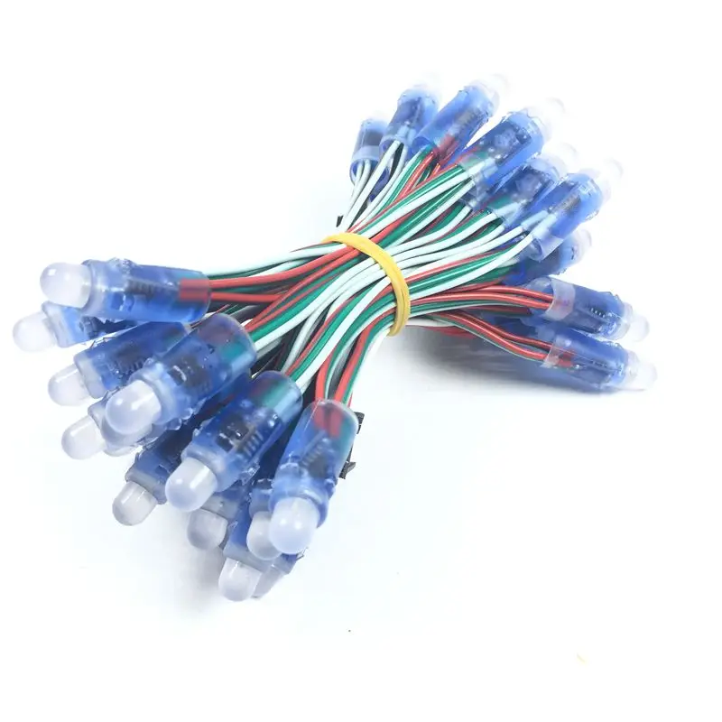 50 шт./лот addeessable 12 мм WS2811 полноцветный светодиодный светильник, модуль DC 5 в RGB цвет 2811 IC цифровой светодиодный Рождественский шнур