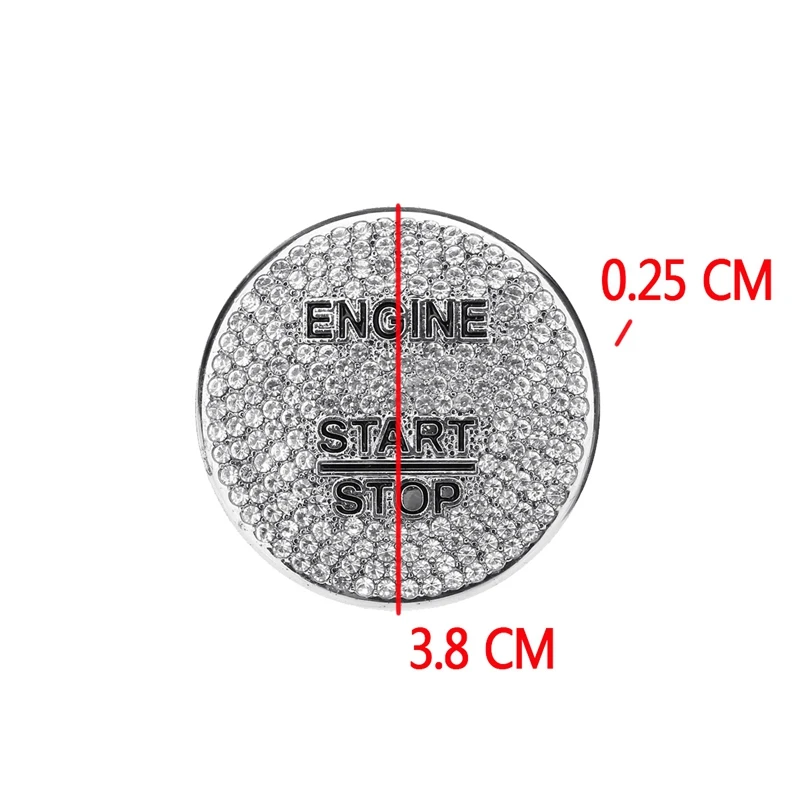 Автомобильный двигатель старт стоп зажигание одна кнопка Крышка кольцо отделка