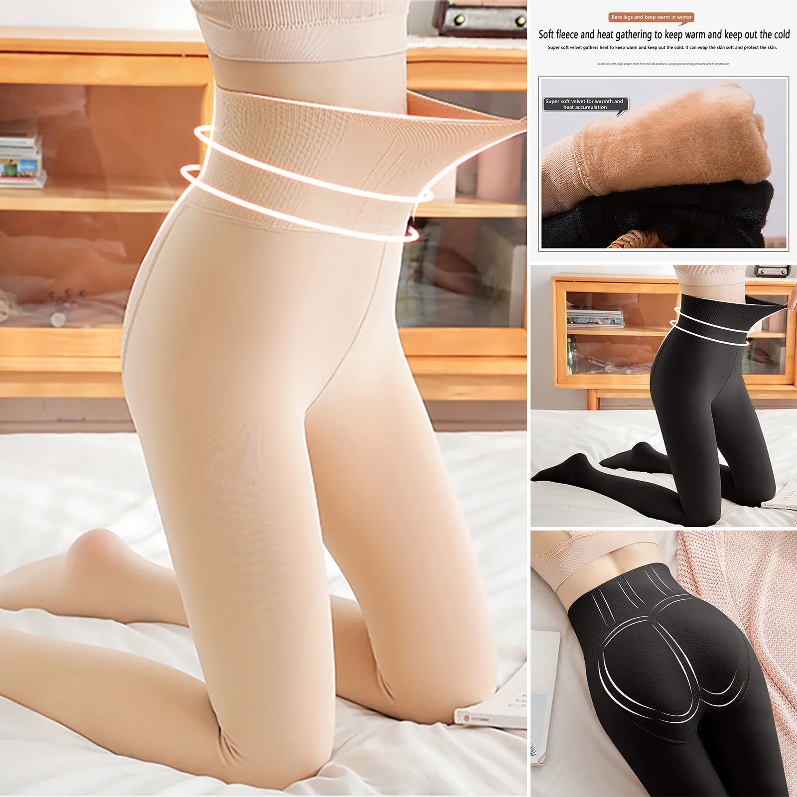 

2021 Winter Warm Leggings For Women Elastic High Waist Skinny Pencil Pants Women Solid Color Under Wear Leggings pantalon femme