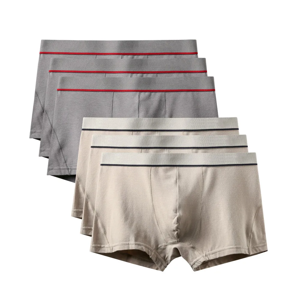 6Pcs A0582 Mix A27 6 шт./лот, новинка, высокое качество, Mr трусы, модные, сексуальные, брендовые, U выпуклые трусы, мужские, размера плюс, боксеры, шорты, большой размер, нижнее белье - Цвет: 6Pcs A0582 Mix A27