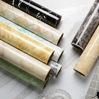 diy decorable film pvc self adhesive sticky papers in roll solid color marble waterproof wallpaper bedroom furnitures cabinets