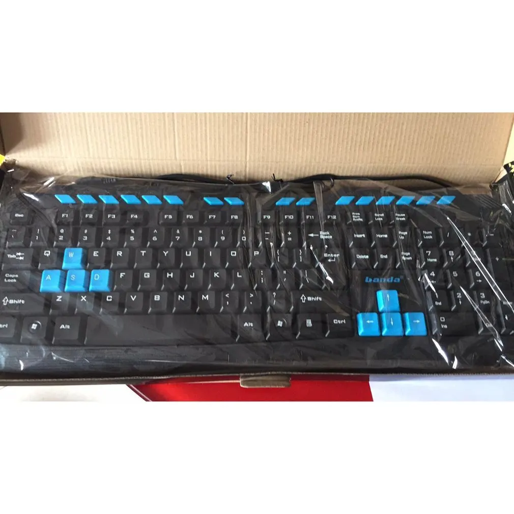 

Wired Gaming Mechanical Keyboard Gamer Keyboard 104 keys For Game Laptop PC